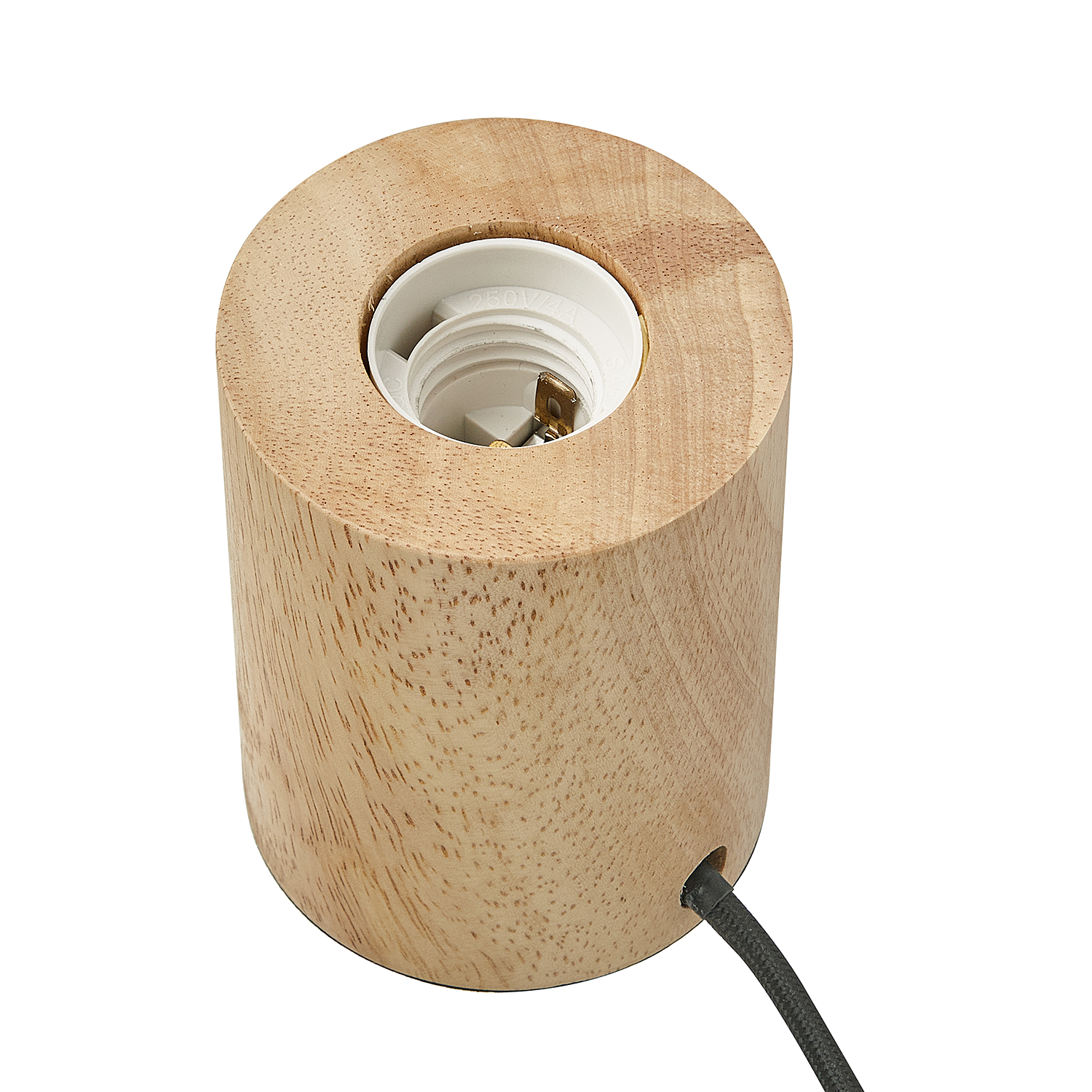 STILO lampa de masa din lemn rotunda