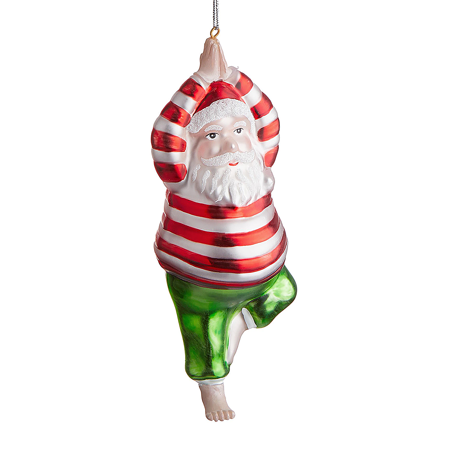 HANG ON ornament sticla yoga Mos Craciun