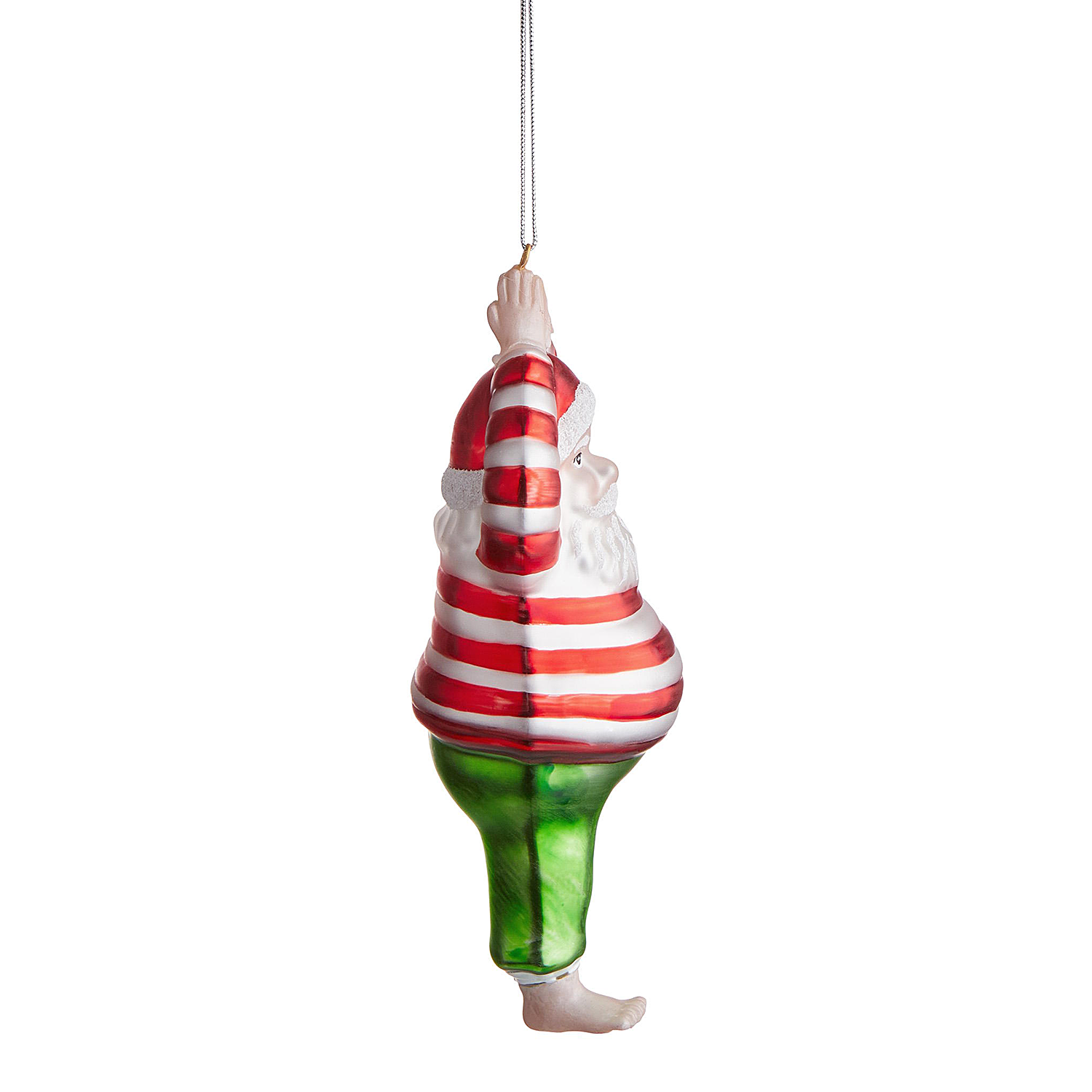 HANG ON ornament sticla yoga Mos Craciun