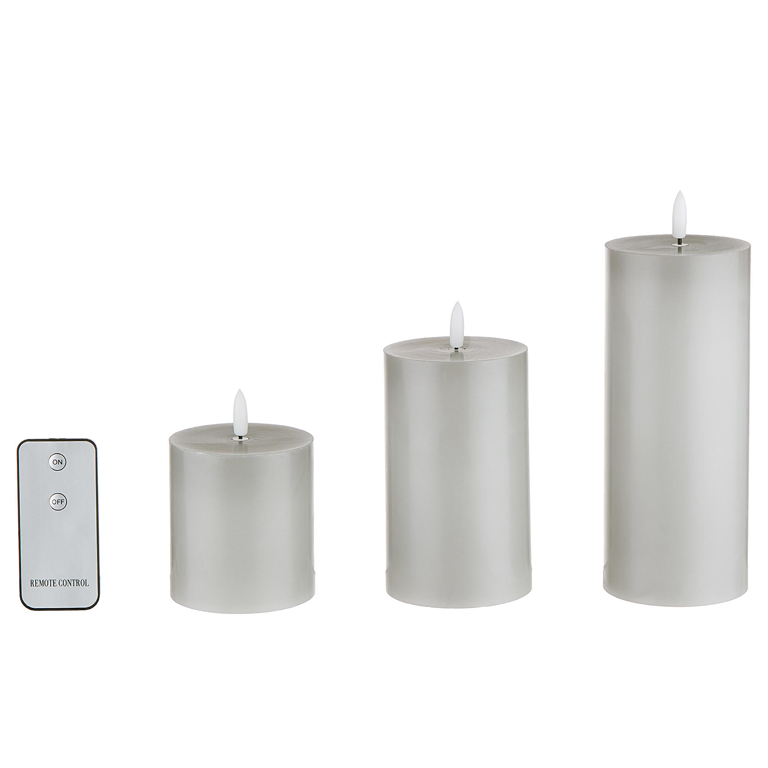 NORDIC LIGHT LED lumanari set 3 buc.