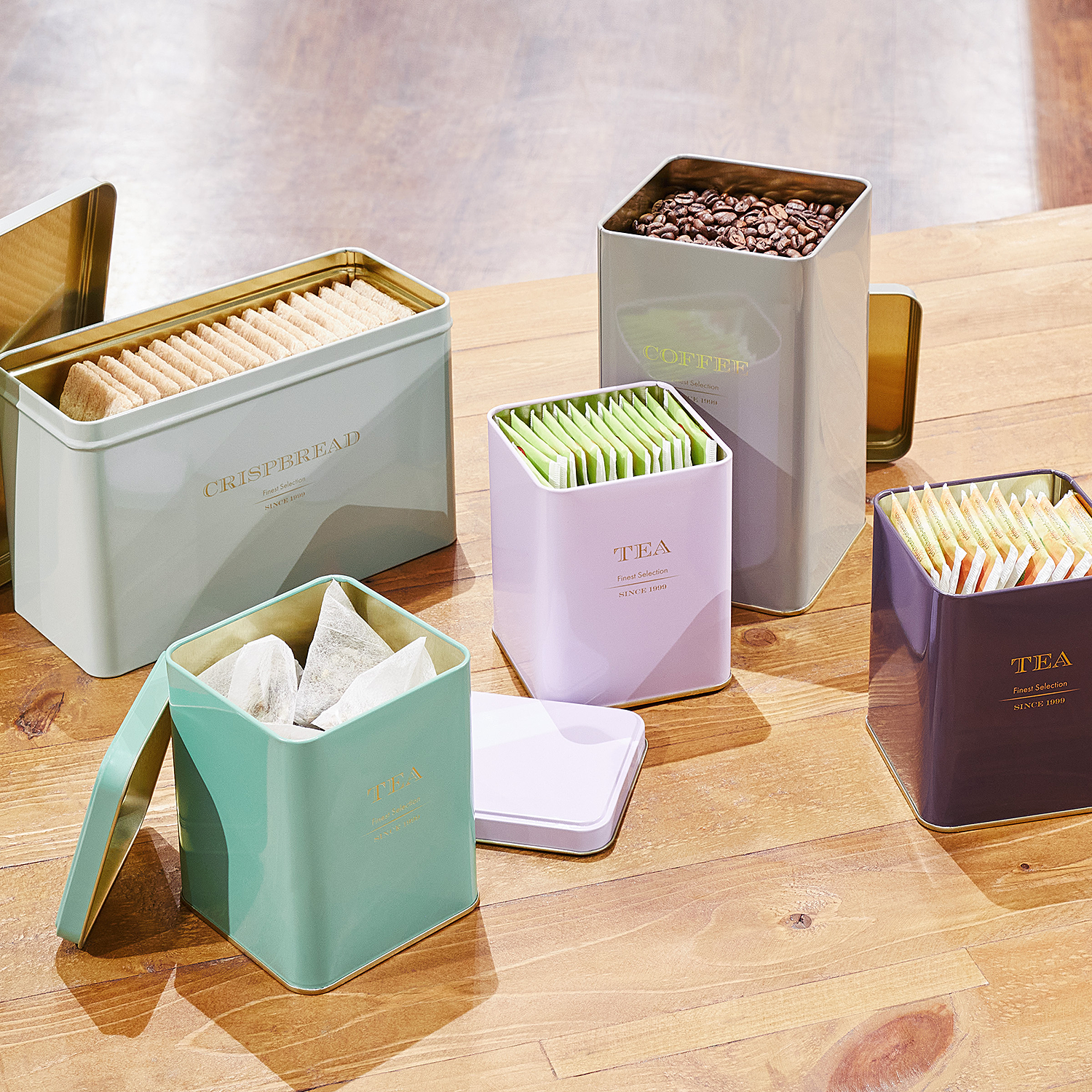 TIN TIN cutie de ceai, antracit