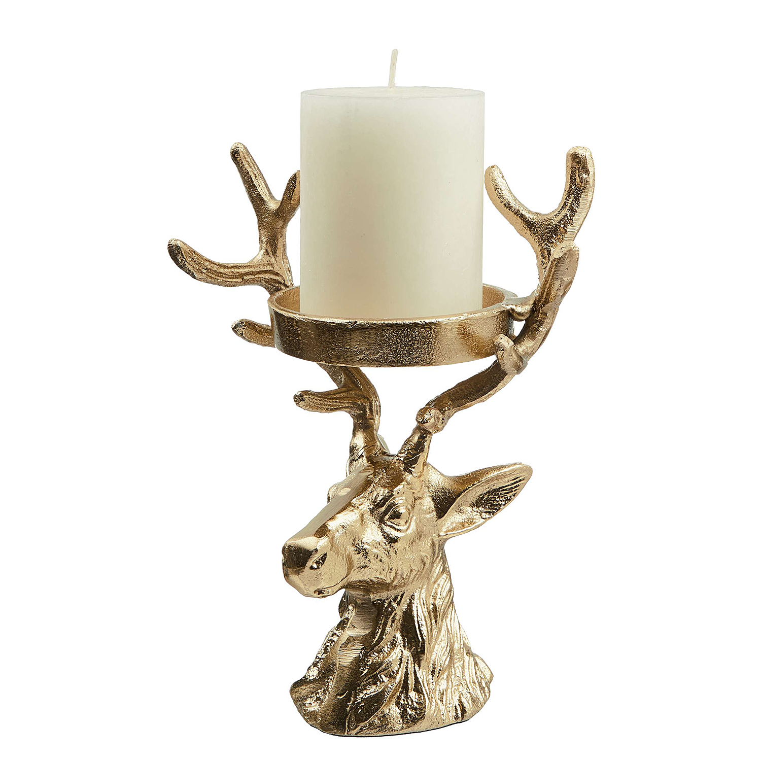 OH MY DEER suport lumanare auriu