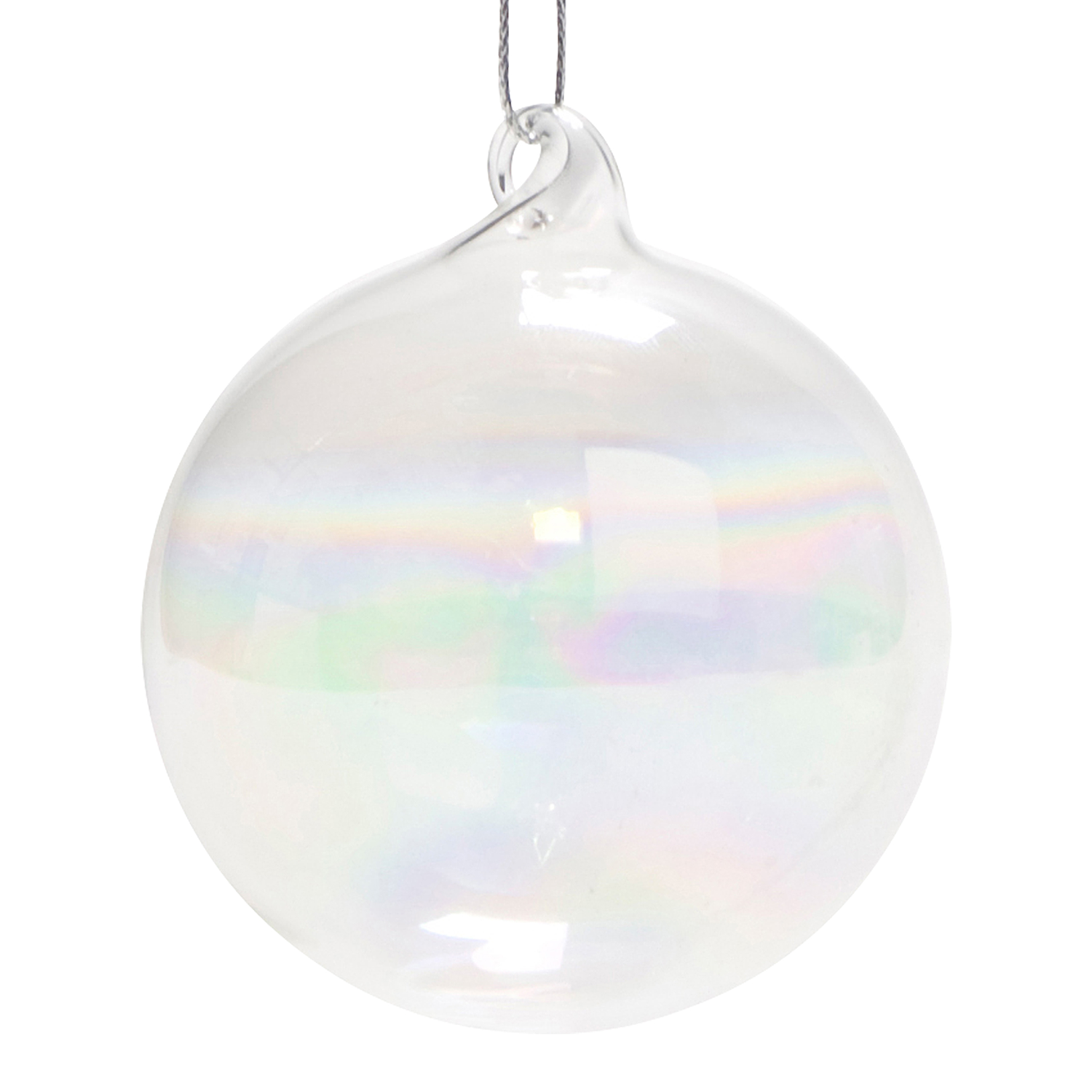 HANG ON ornament sticla transparent D8cm