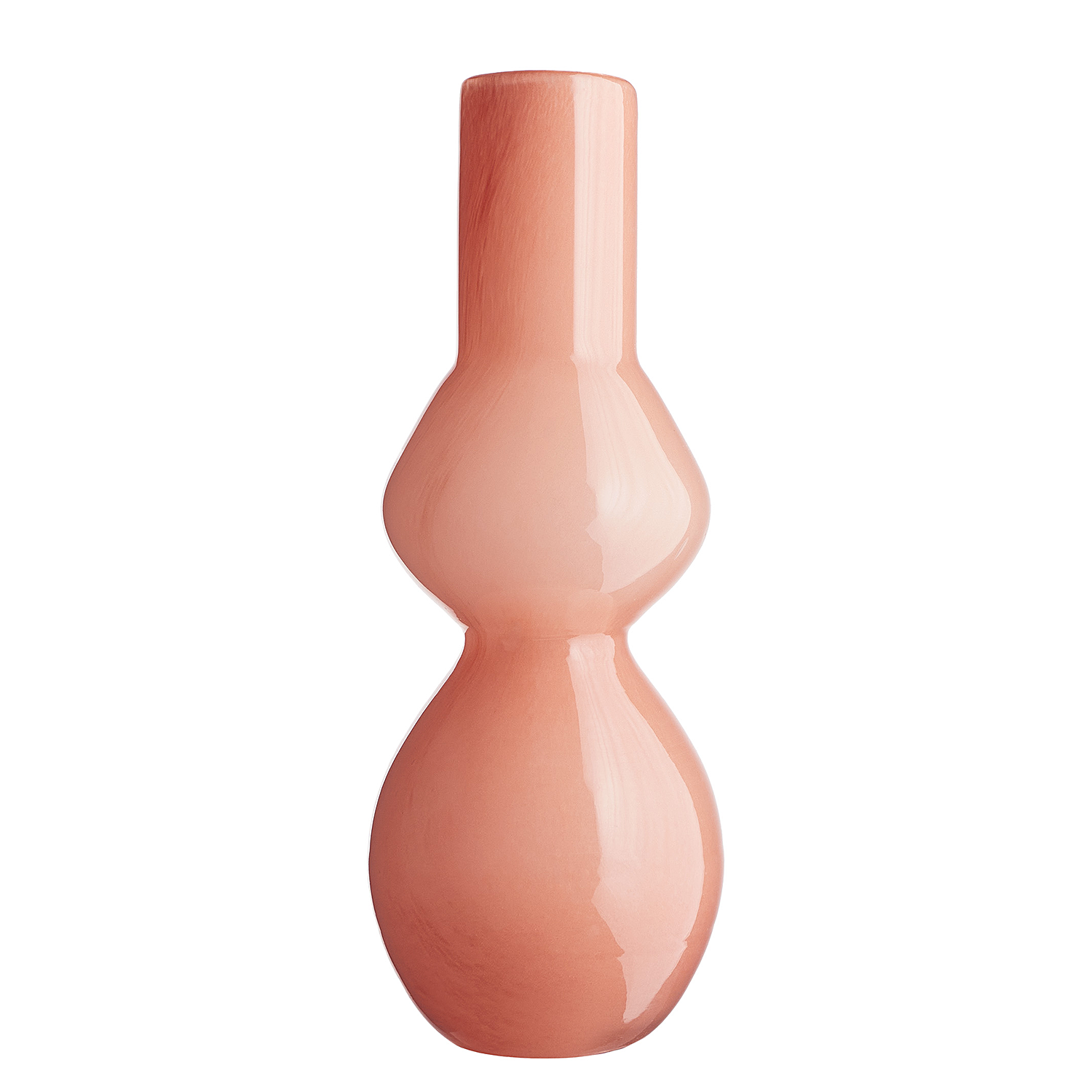 CANDY vaza din sticla Ø12 H33cm roz pal