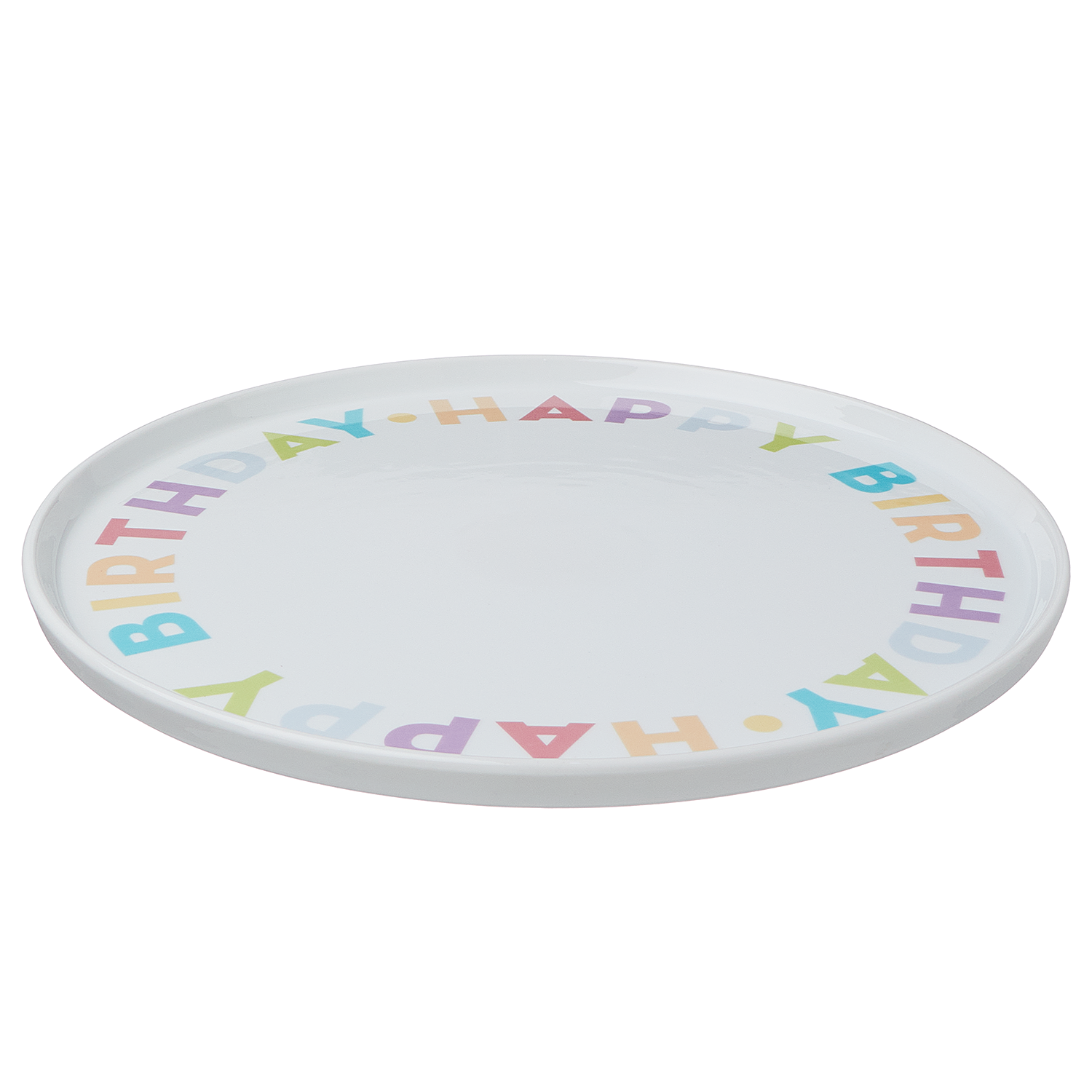 HAPPY BIRTHDAY farfurie pentru tort 32 cm pastel