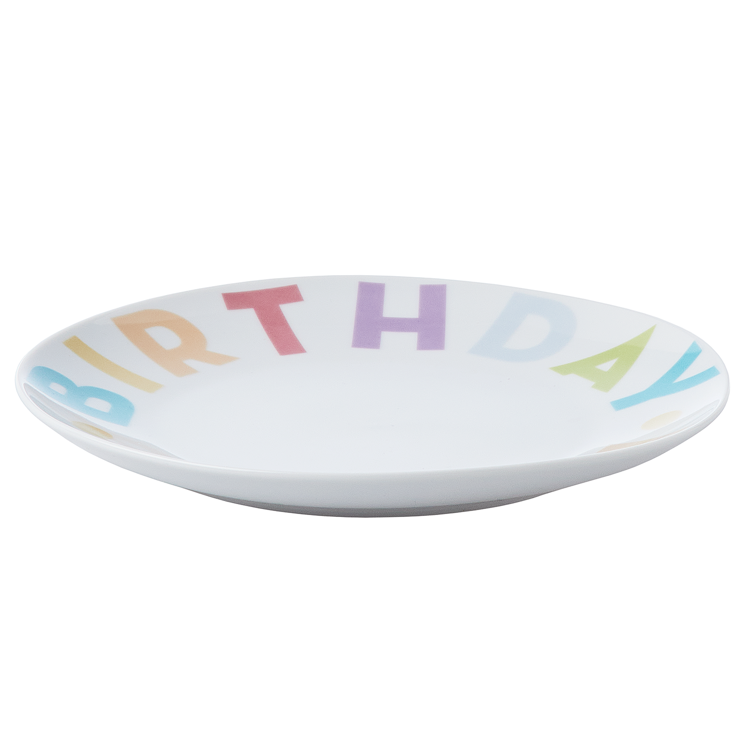 HAPPY BIRTHDAY farfurie 20 cm pastel