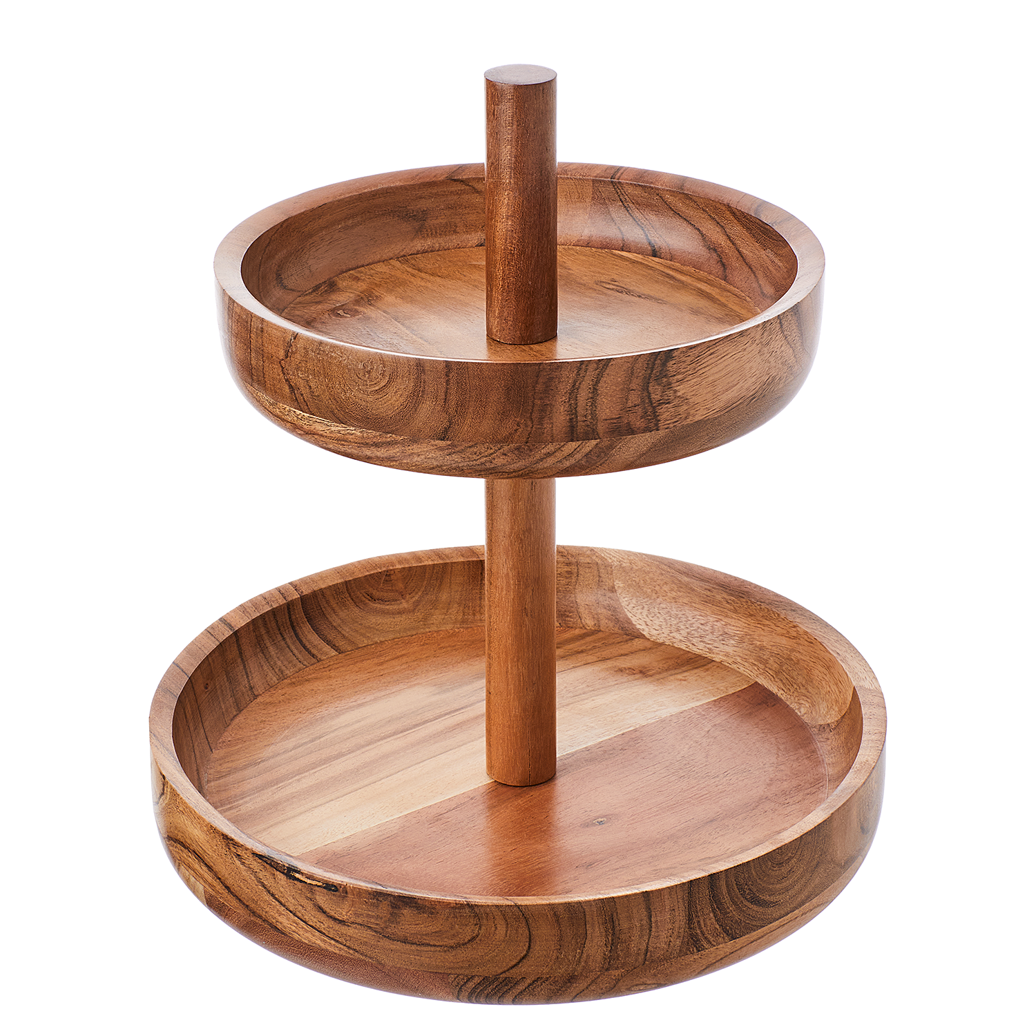 ACACIA tava din lemn 2 niveluri h 27cm