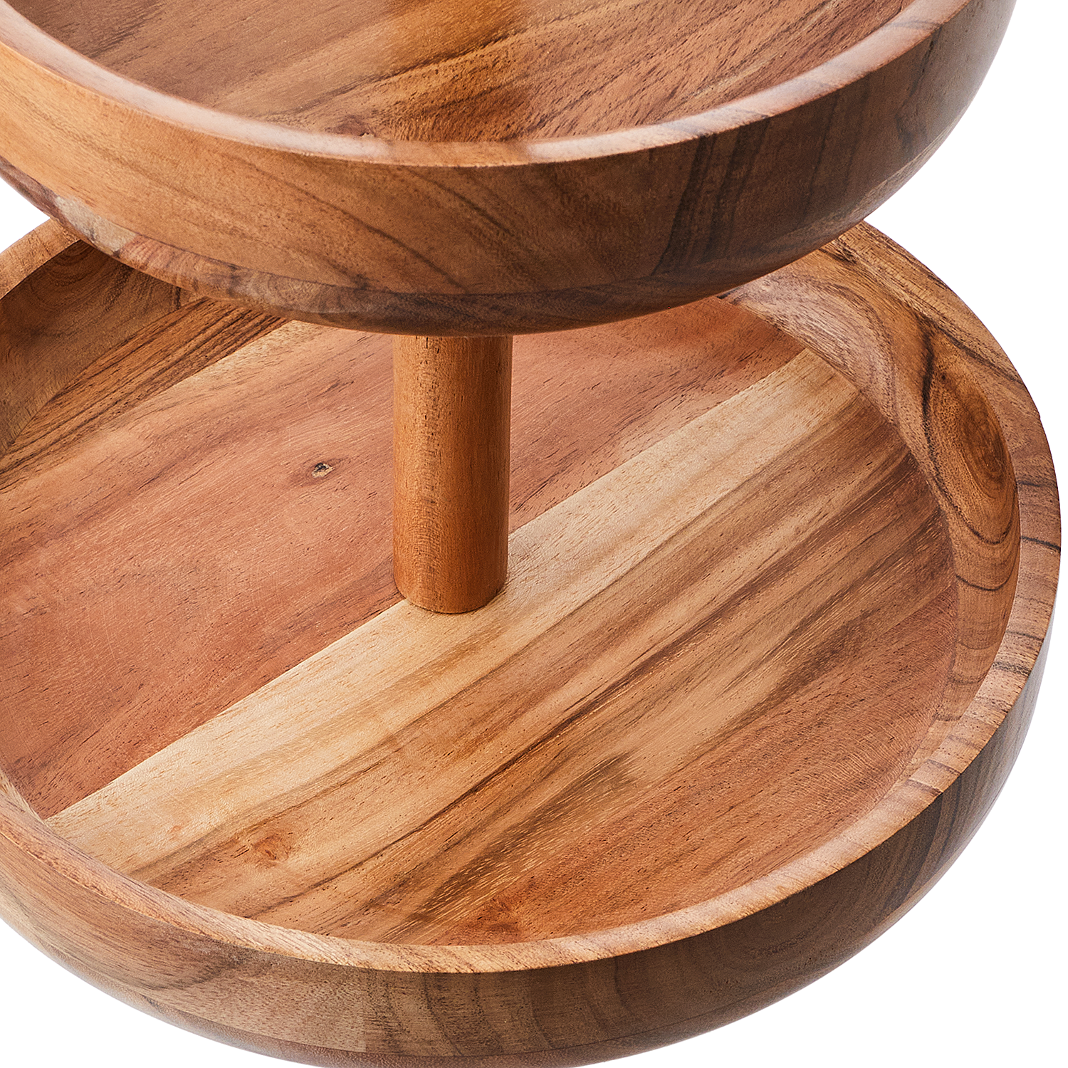 ACACIA tava din lemn 2 niveluri h 27cm