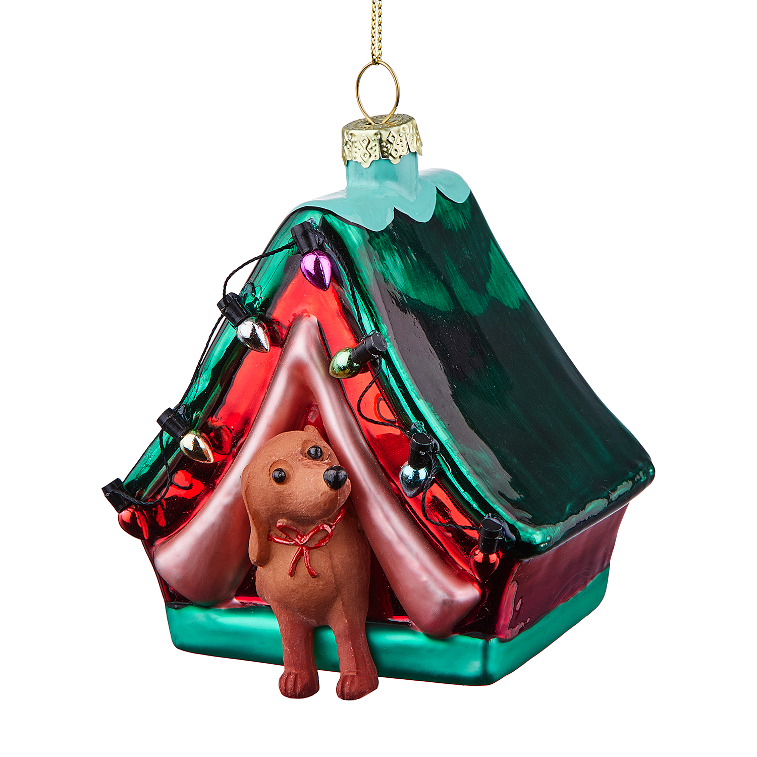 HANG ON ornament sticla casuta caine