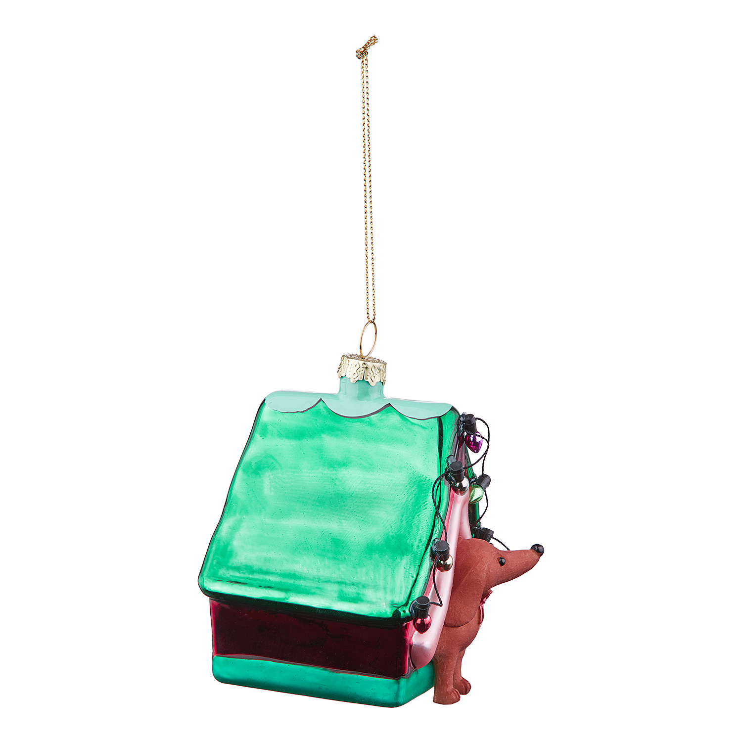 HANG ON ornament sticla casuta caine