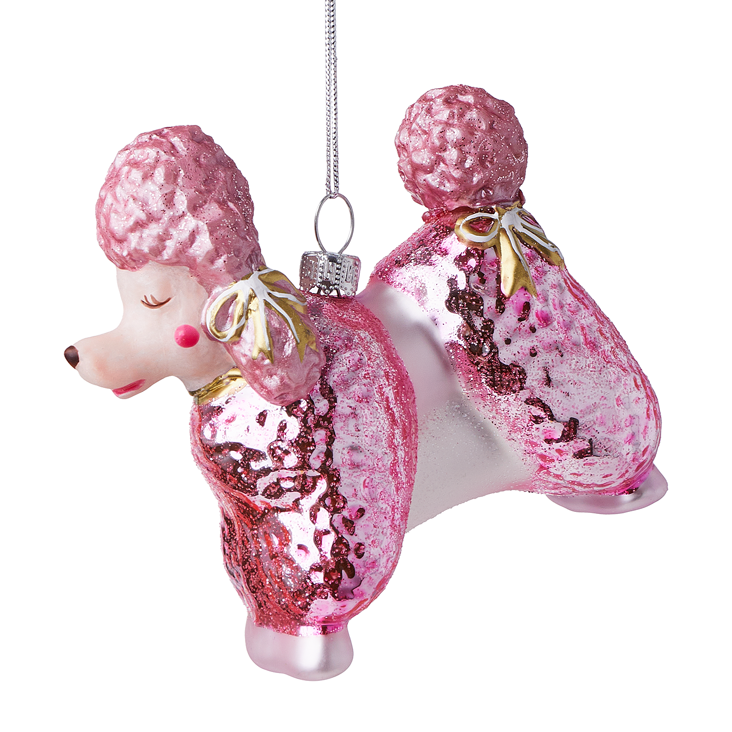 HANG ON ornament din sticla pudel