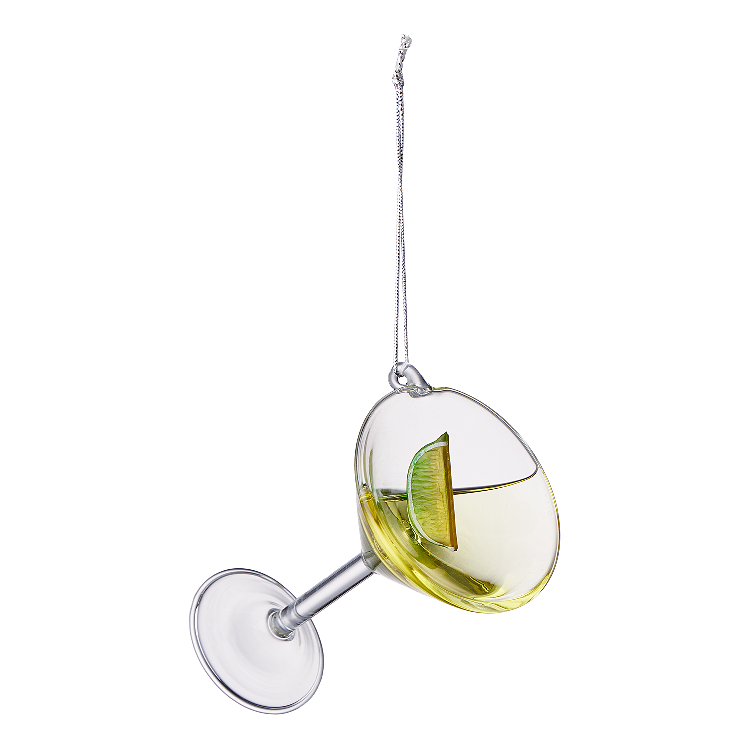 HANG ON ornament din sticla martini cocktail