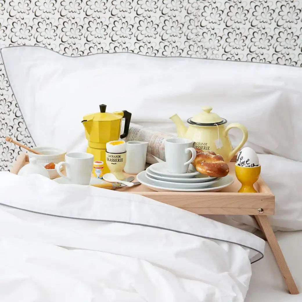 EGG lingura din portelan alb