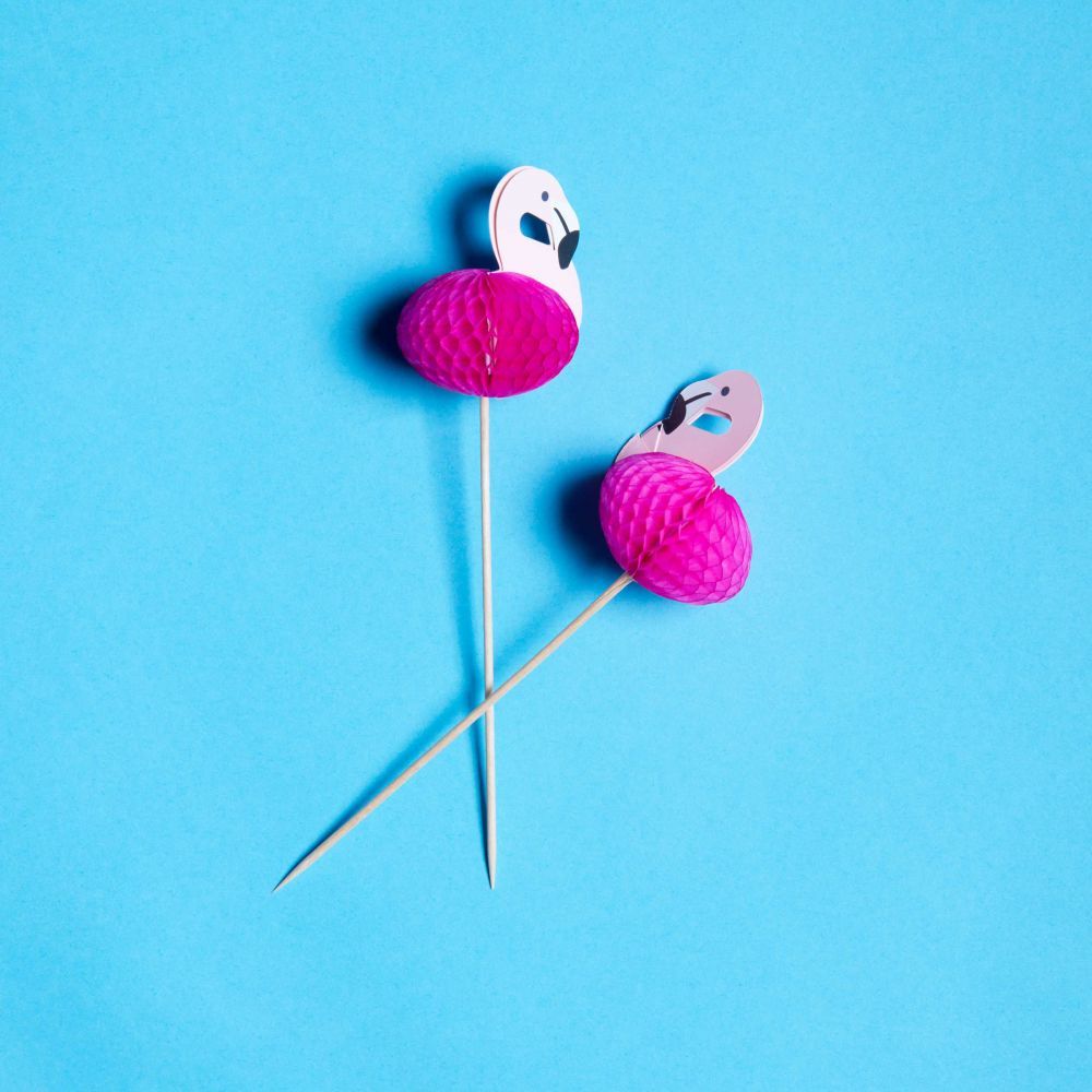 FLAMINGO decoratiune cocktail 12 buc.