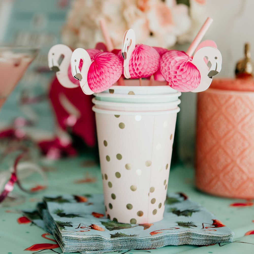 FLAMINGO decoratiune cocktail 12 buc.