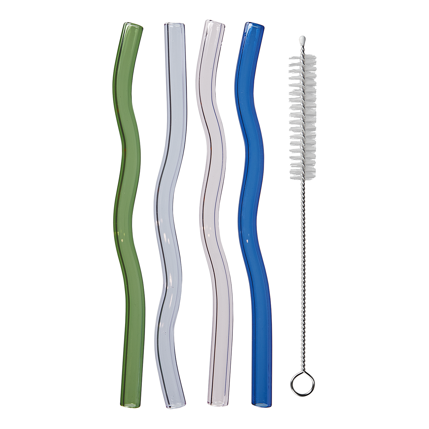 LONG DRINK set paie din sticla colorata