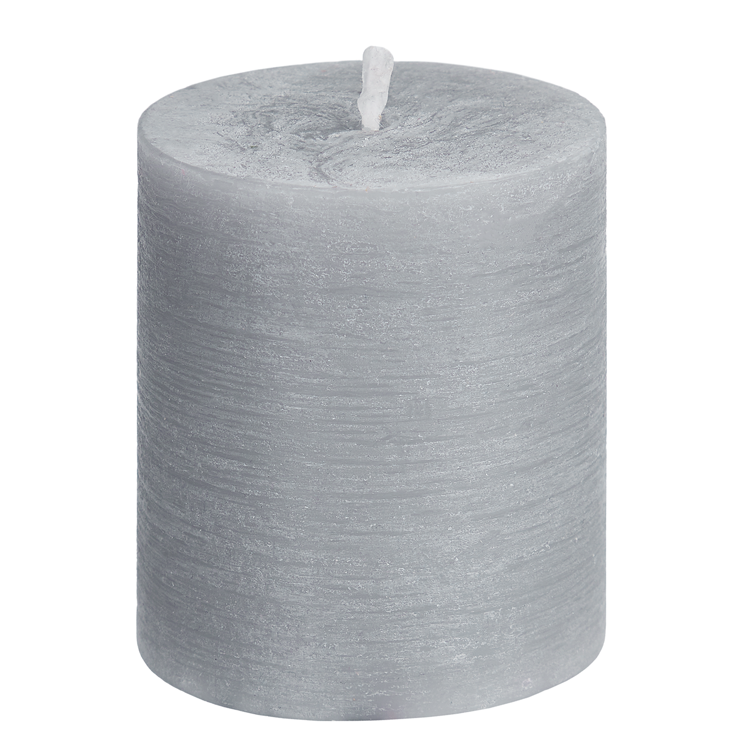 RUSTIC lumanare cilindrica Ø6,8xH8cm, gri