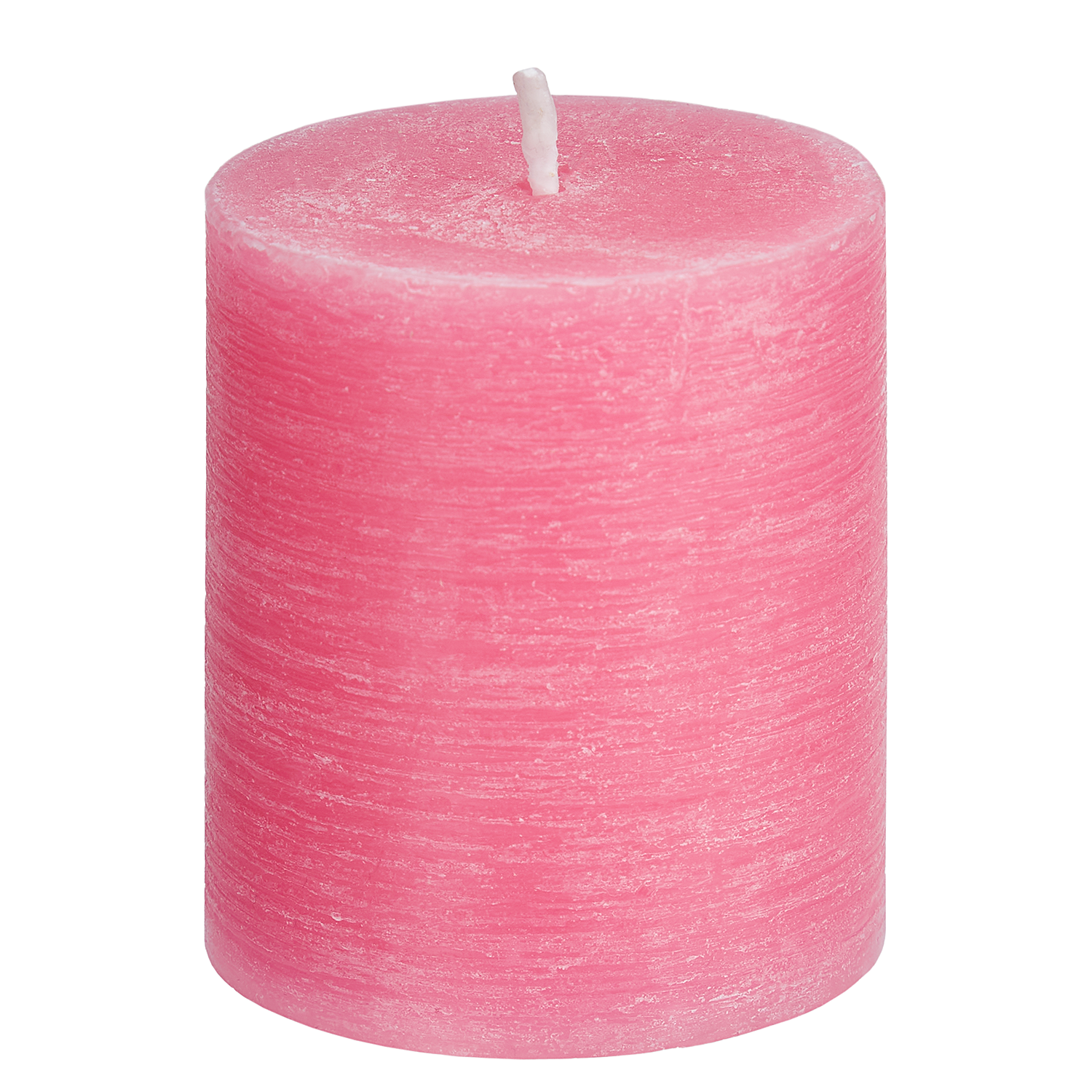 RUSTIC lumanare cilindrica Ø6,8xH8cm, roz