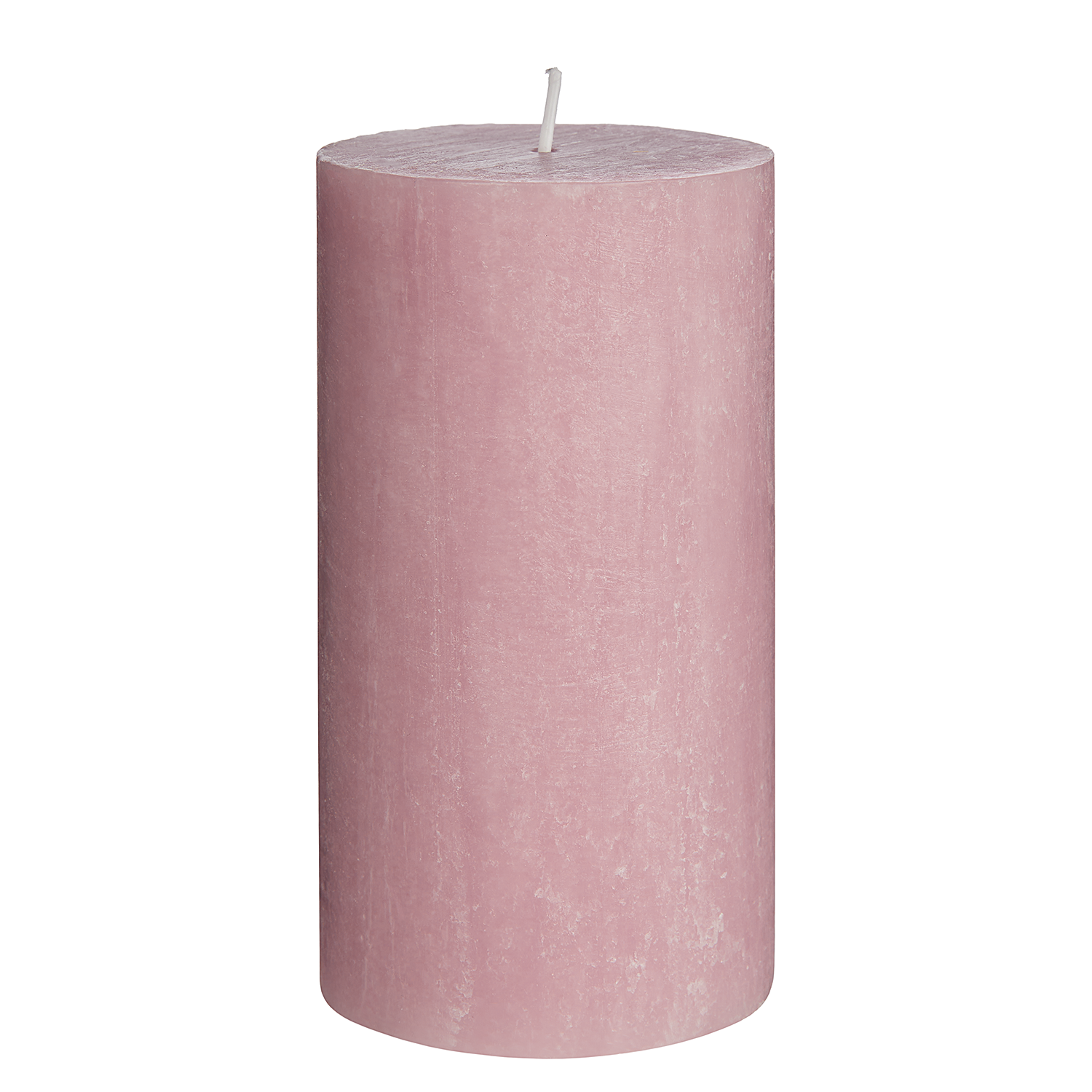 RUSTIC lumanare cilindrica Ø6,8xH13cm, roz pal