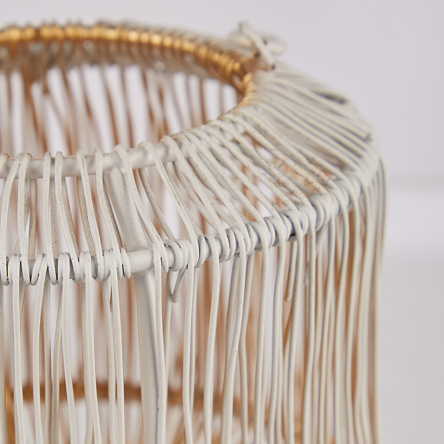 YOKO suport lumanari mini-felinar alb | 9x7,5 cm