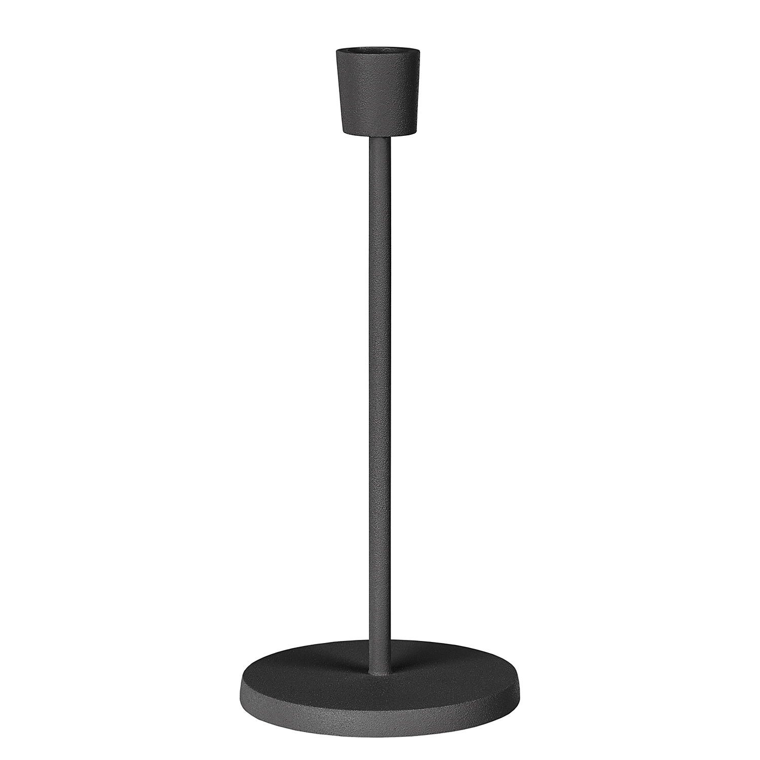 HIGHLIGHT suport pentru lumanari mat, negru 24 cm