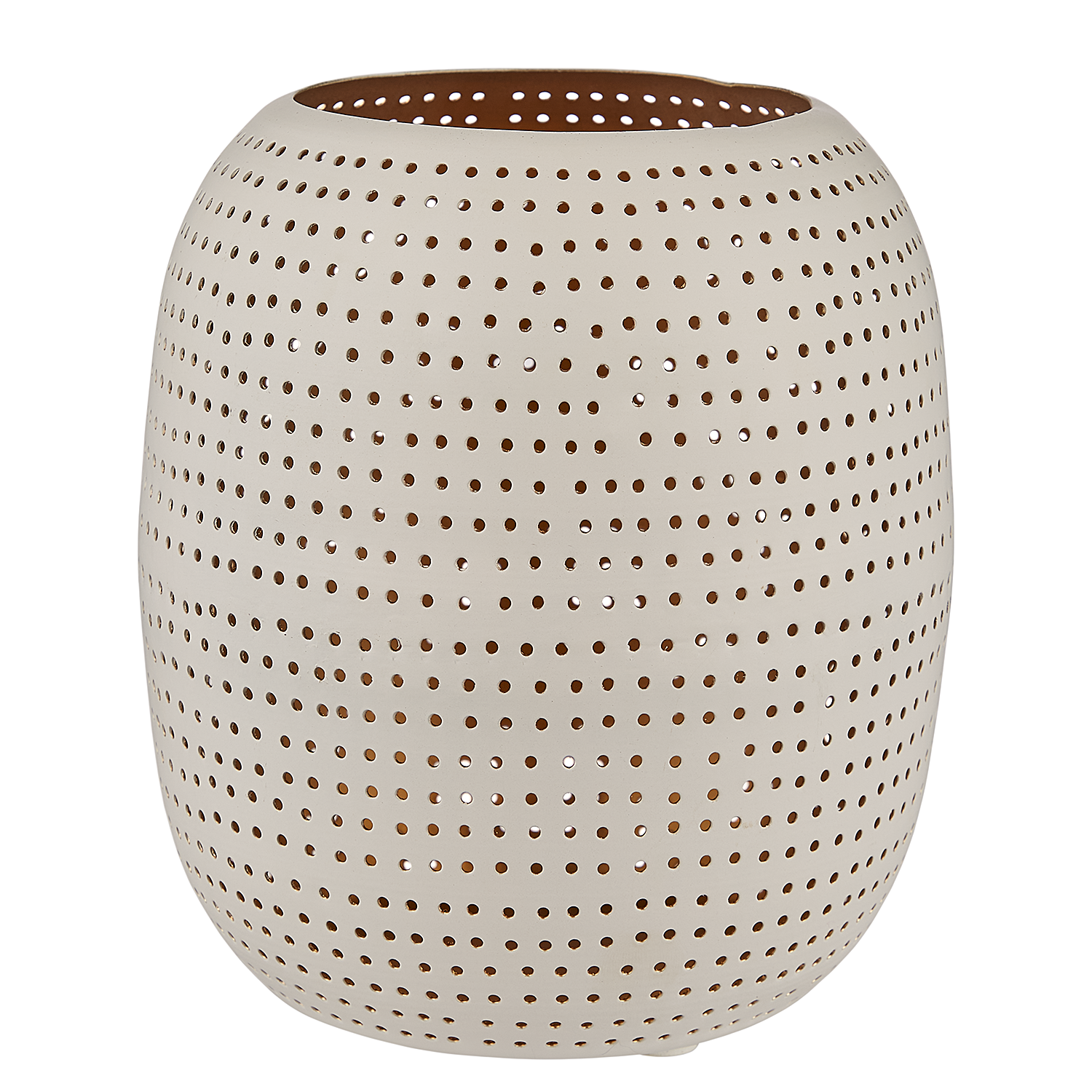 LUMINOUS felinar metalic 18cm, alb