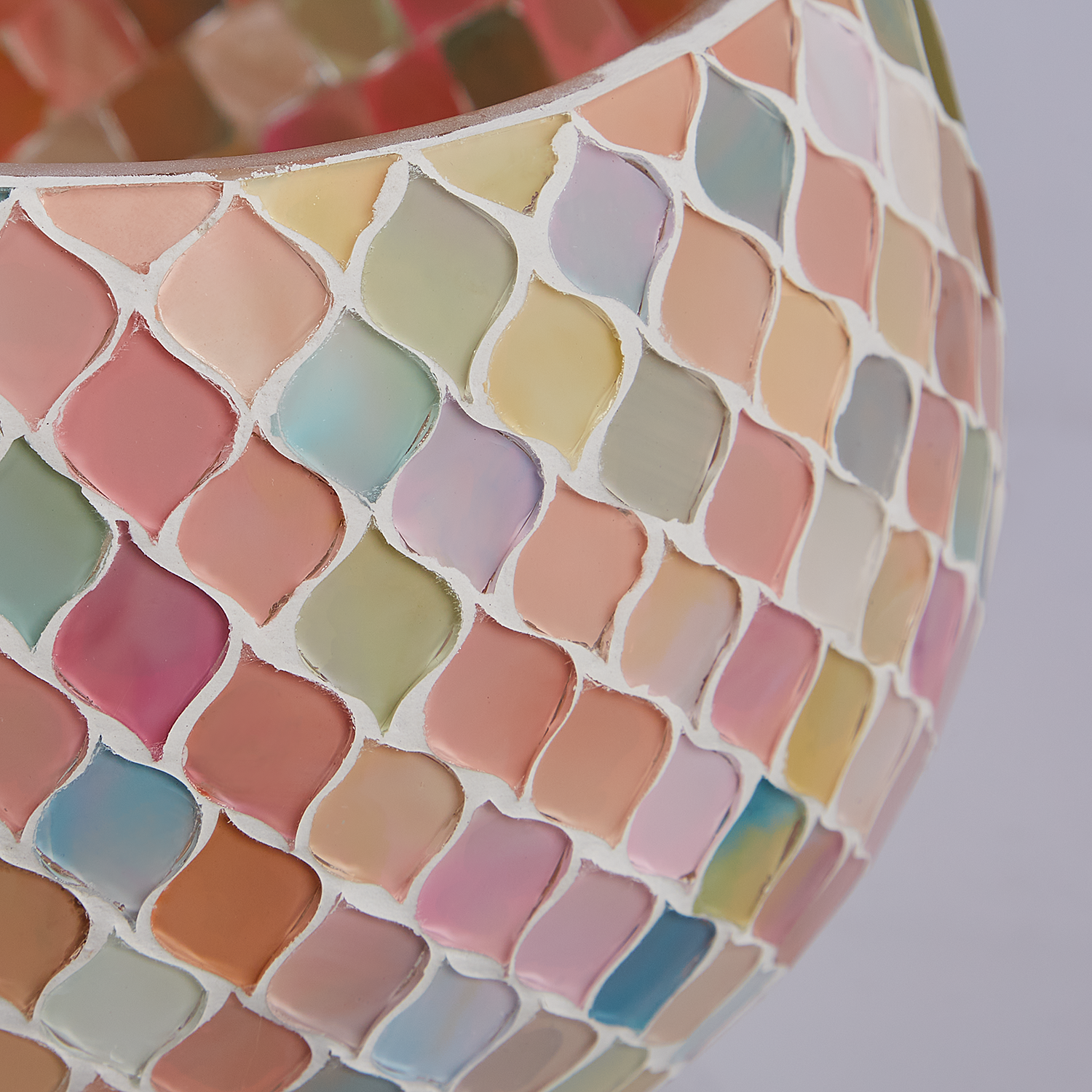 PASTEL LIGHTS suport lumanari mozaic | Ø18 cm