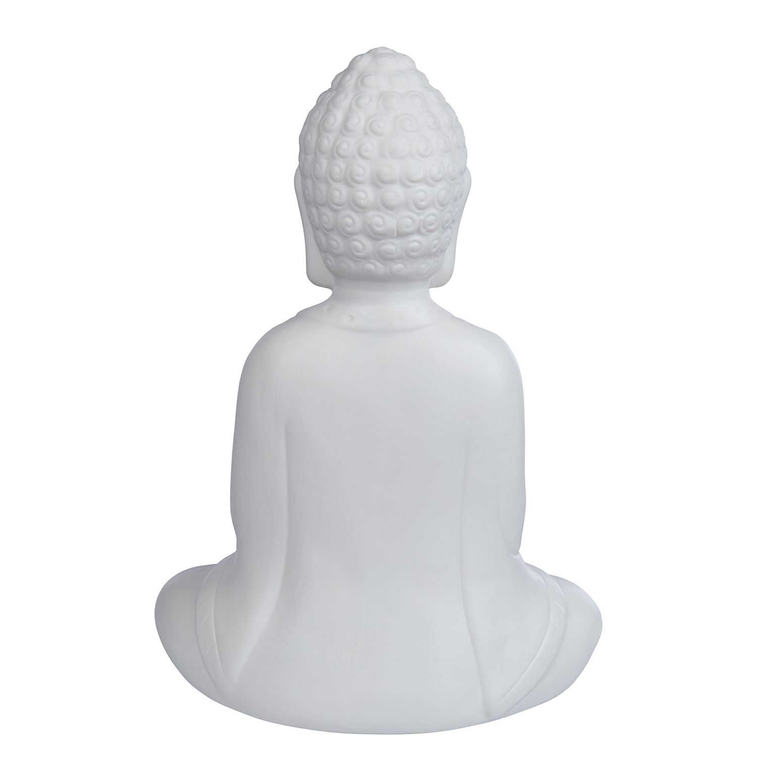 BUDDHA statueta cu suport lumanare alb