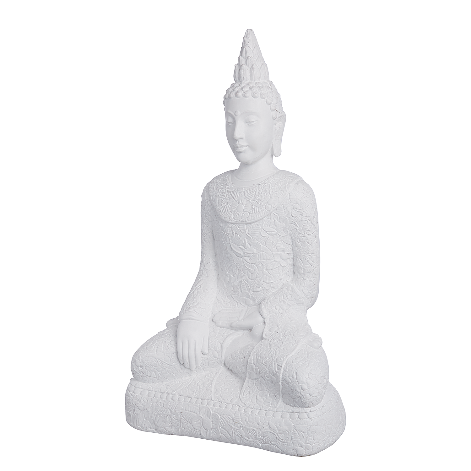 BUDDHA statuie 60cm alba