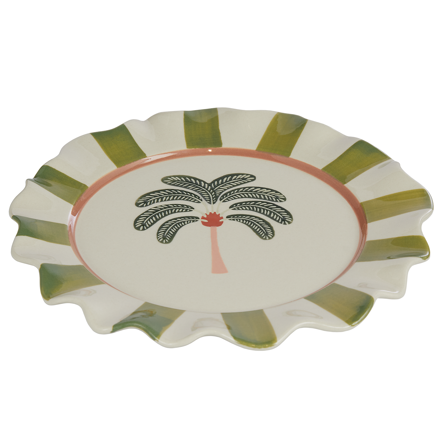 PALACIO farfurie 21,5 cm palmier pictat manual