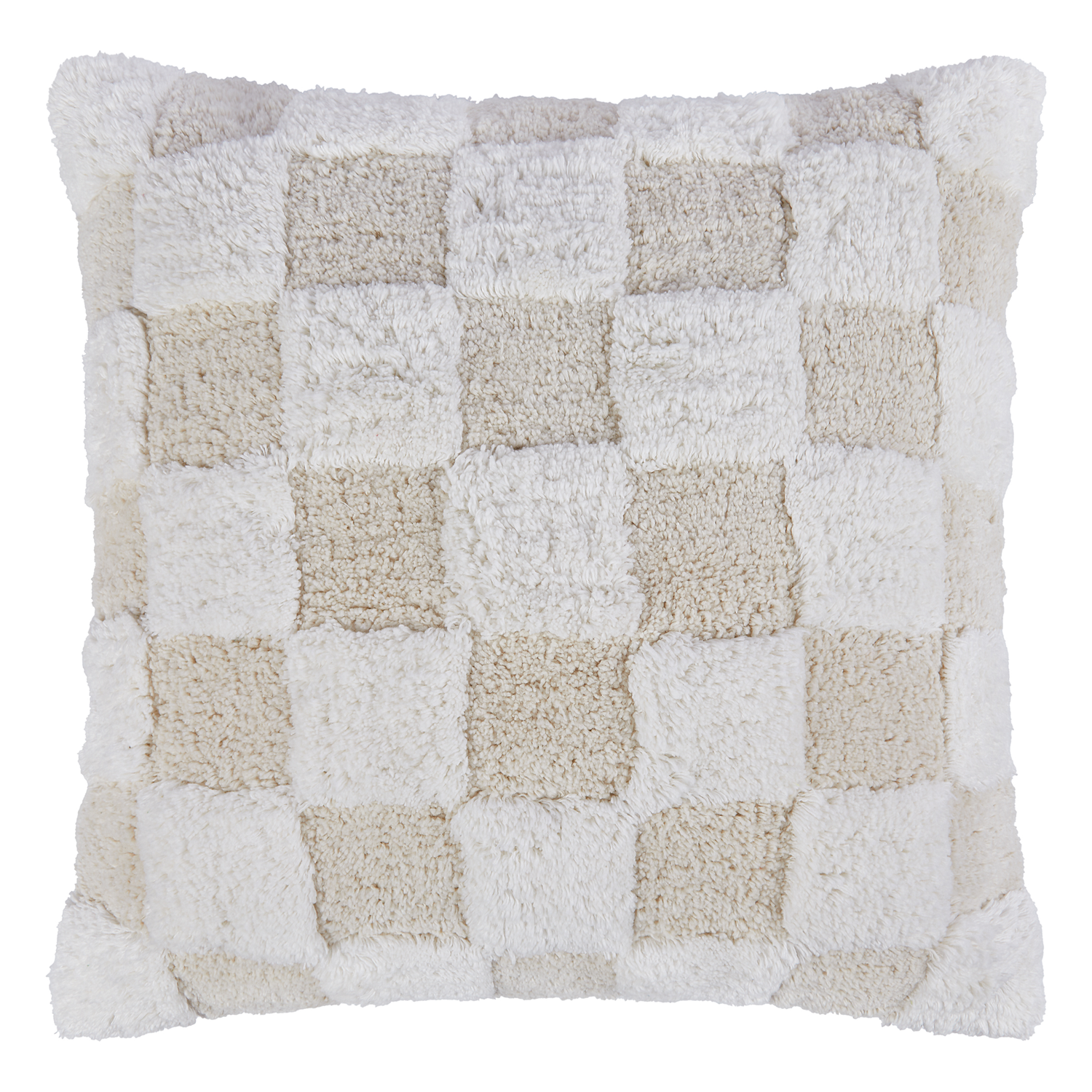 CHECKER STYLE perna 50x50cm, crem
