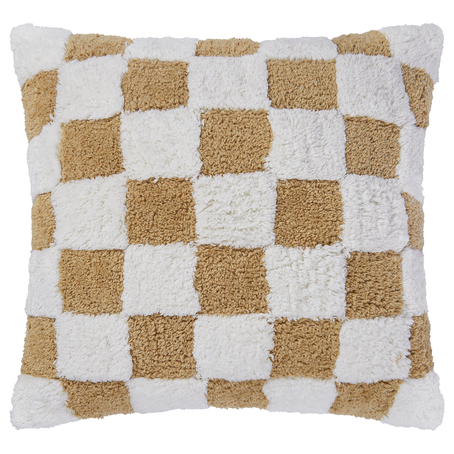 CHECKER STYLE perna 50x50cm, maro