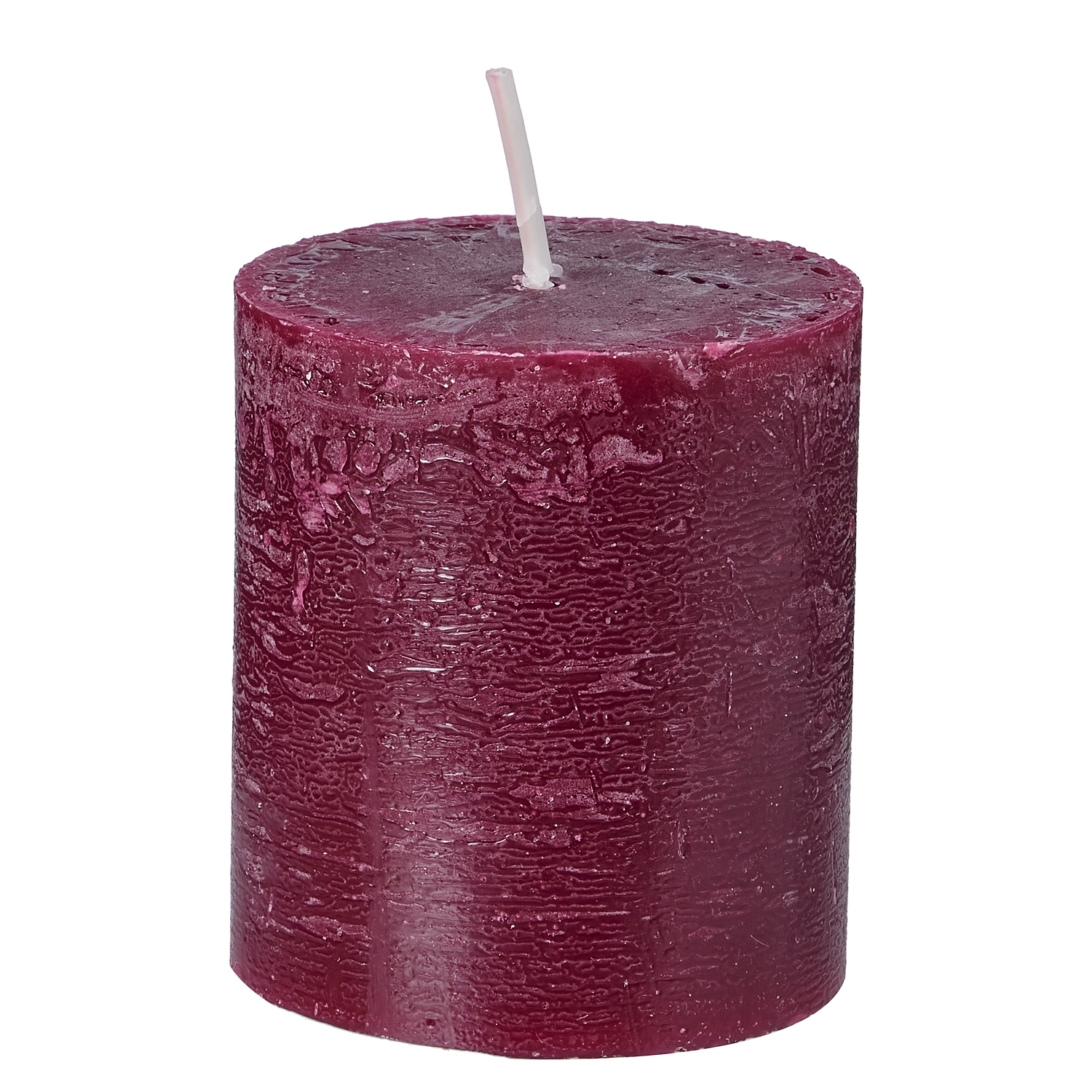 RUSTIC lumanare cilindrica Ø6,8xH8cm, burgundy