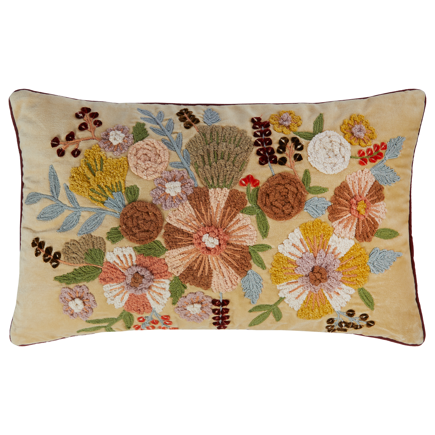 BOHEMIAN perna cu flori galbene 35x50 cm