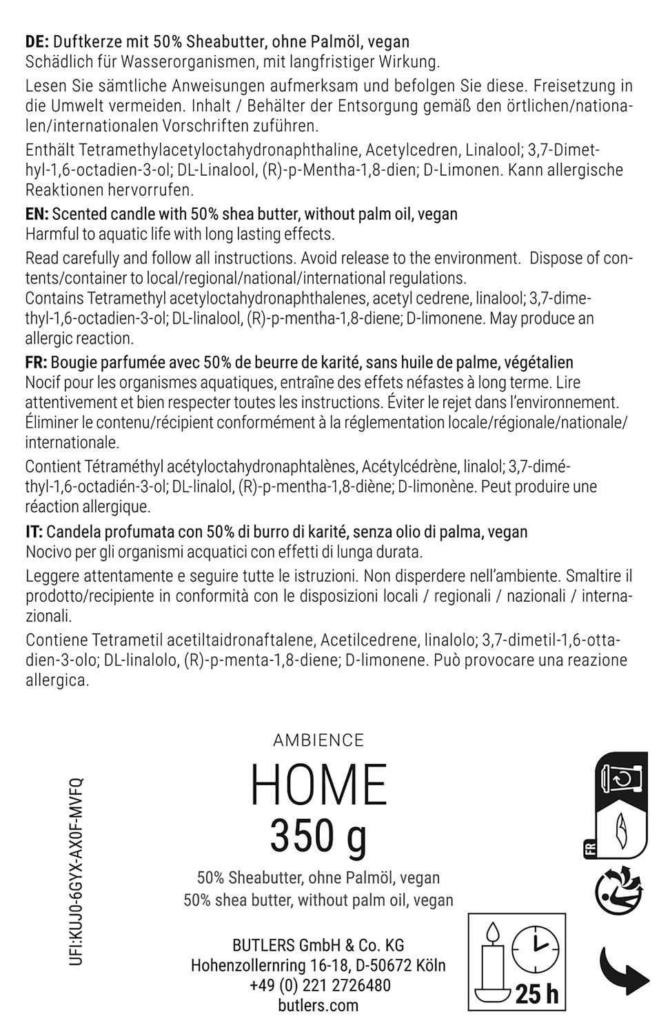 XXX lumanare parfumata Ø13,50 cm - HOME