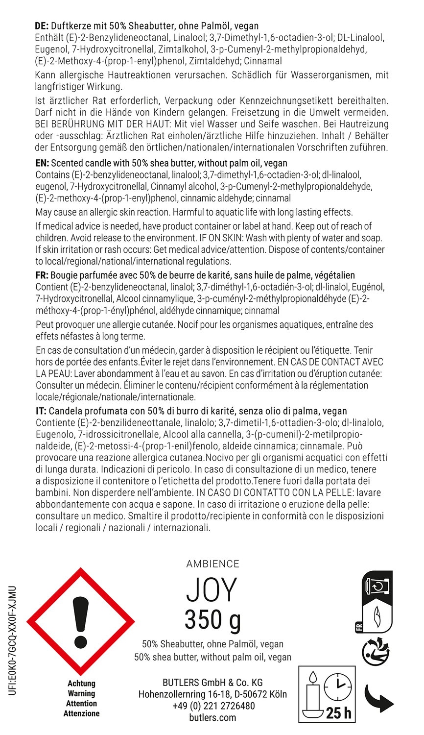 XXX lumanare parfumata Ø13,50 cm - HOPE