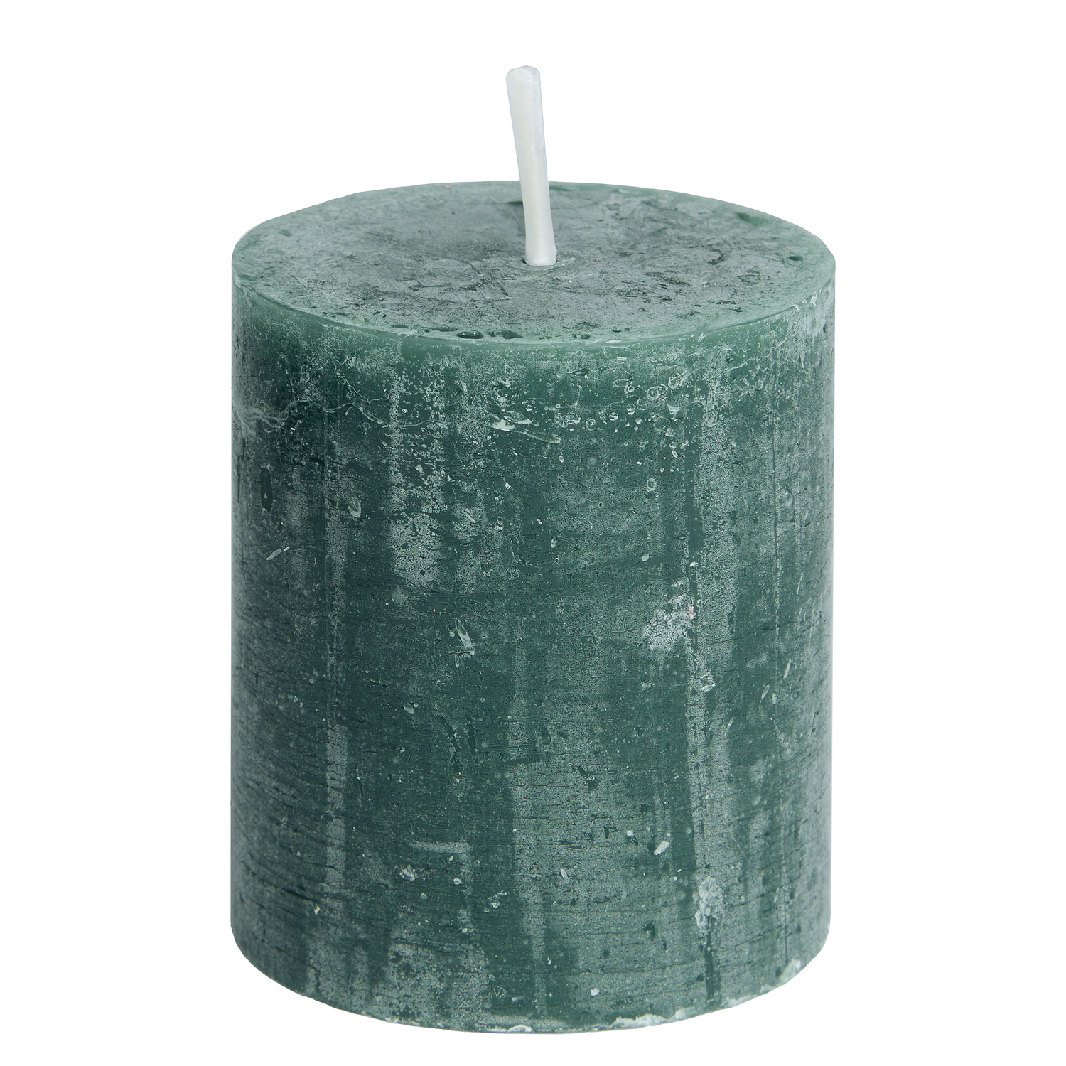 RUSTIC lumanare cilindrica Ø6,8xH8cm, verde