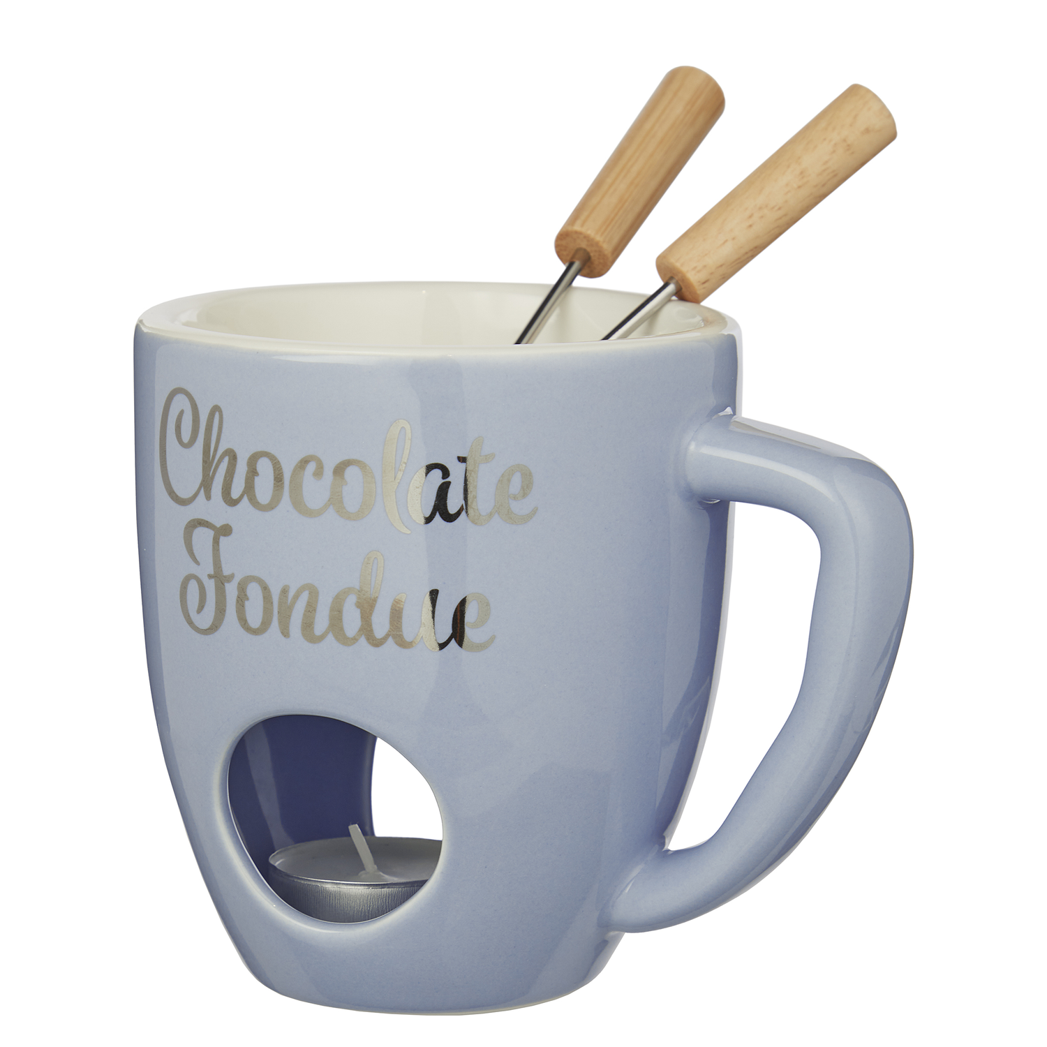 CHOCOLATE FONDUE cana, albastru deschis