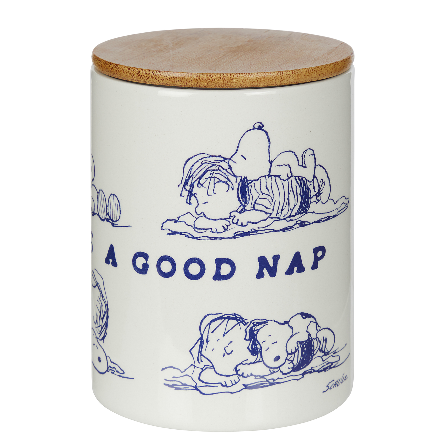 PEANUTS borcan depozitare L - happy nap