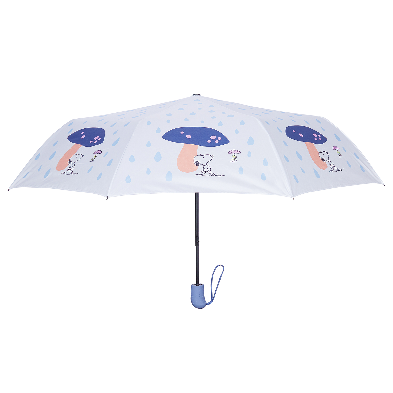 PEANUTS umbrela albastru si alb