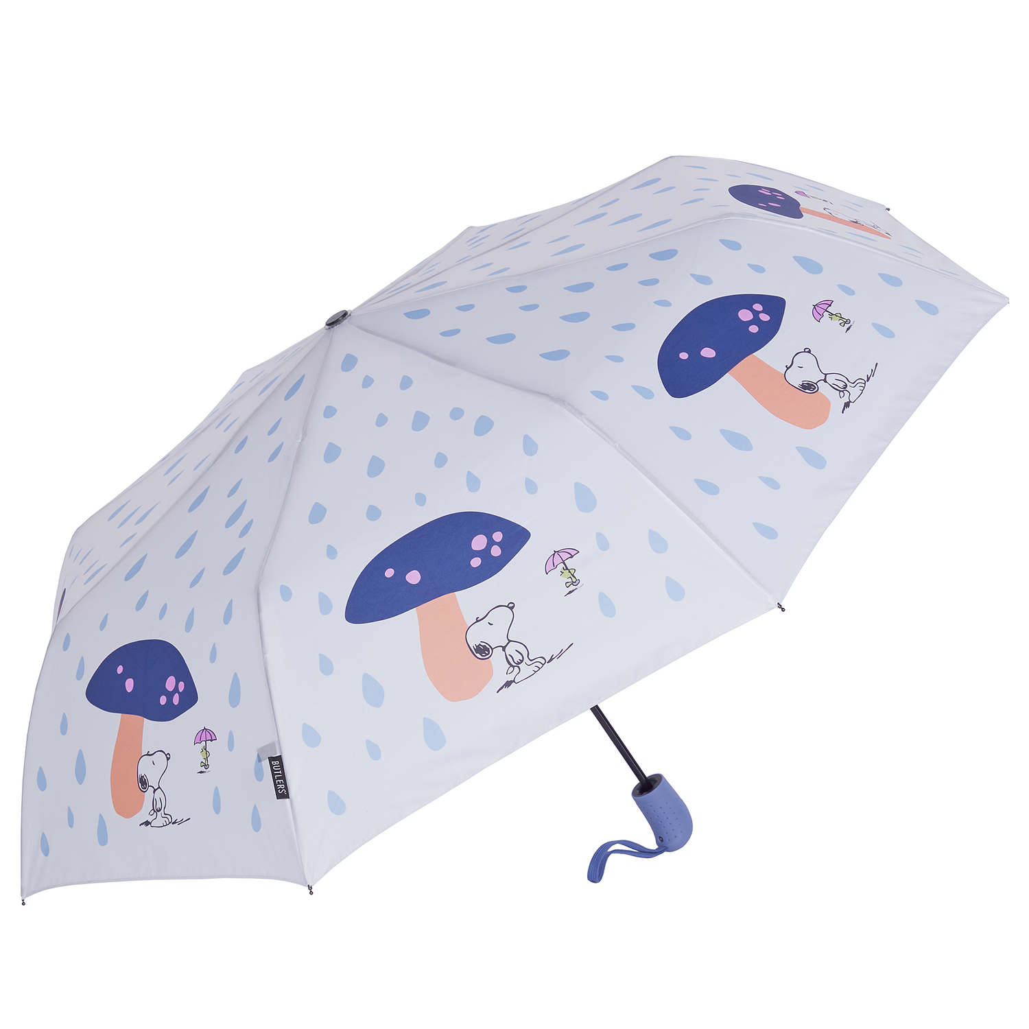 PEANUTS umbrela albastru si alb
