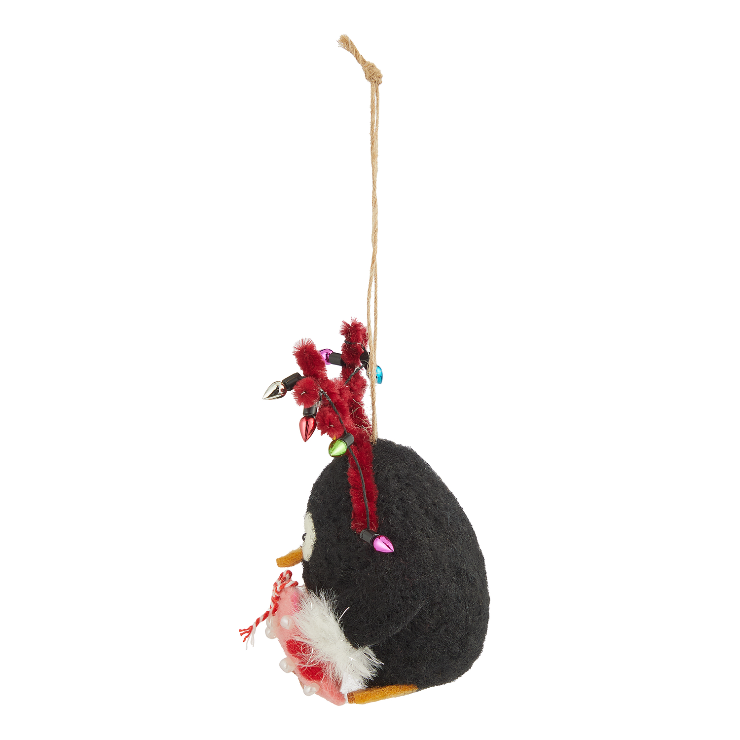 HANG ON ornament fetru pinguin cu coarne