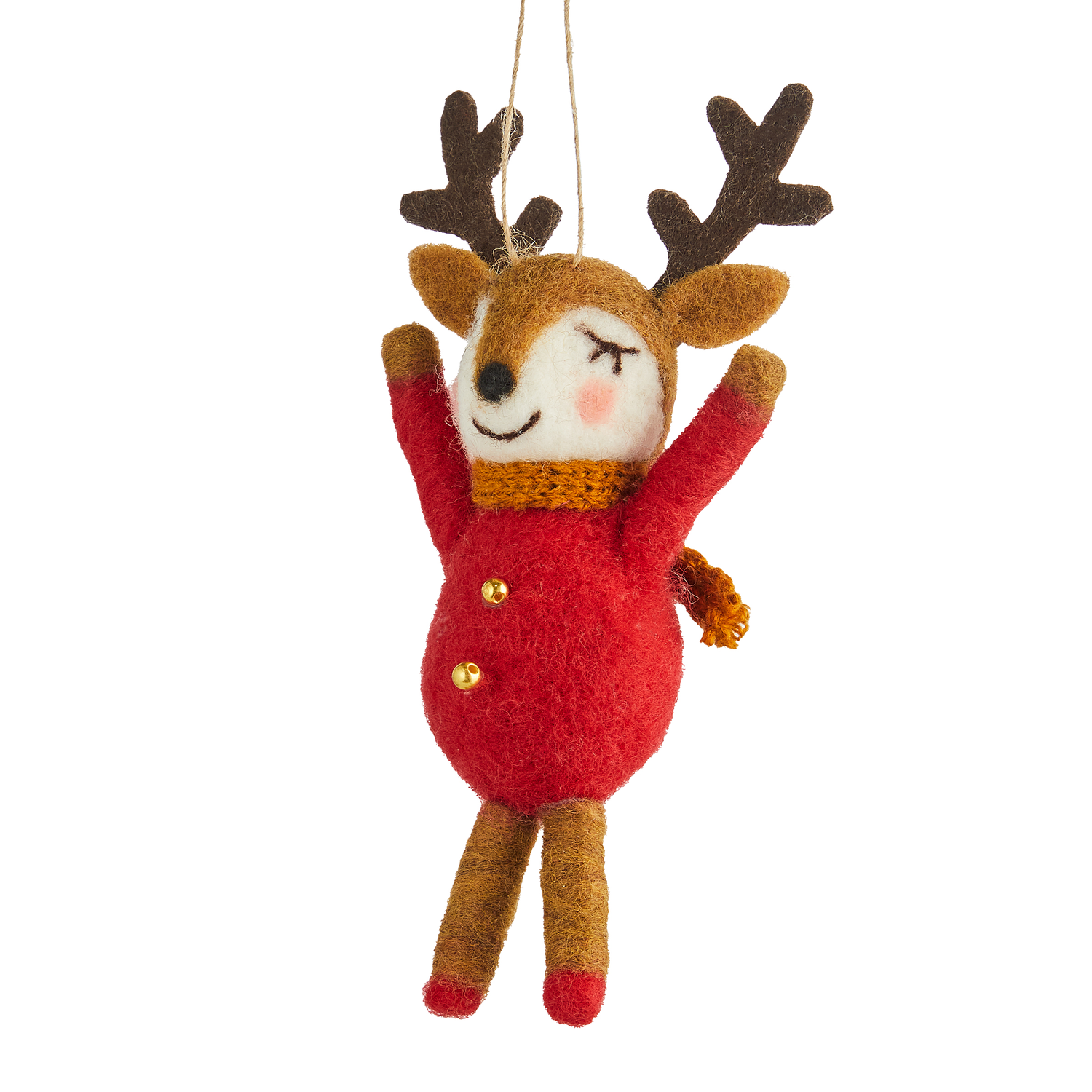 HANG ON ornament fetru cerb cu pulover