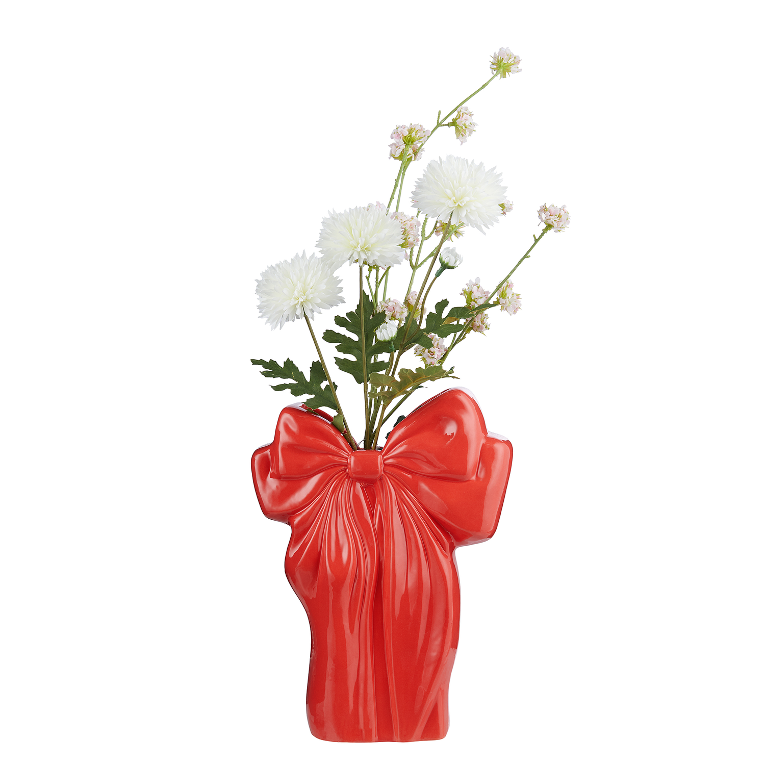 PRESENT vaza ceramica funda rosie