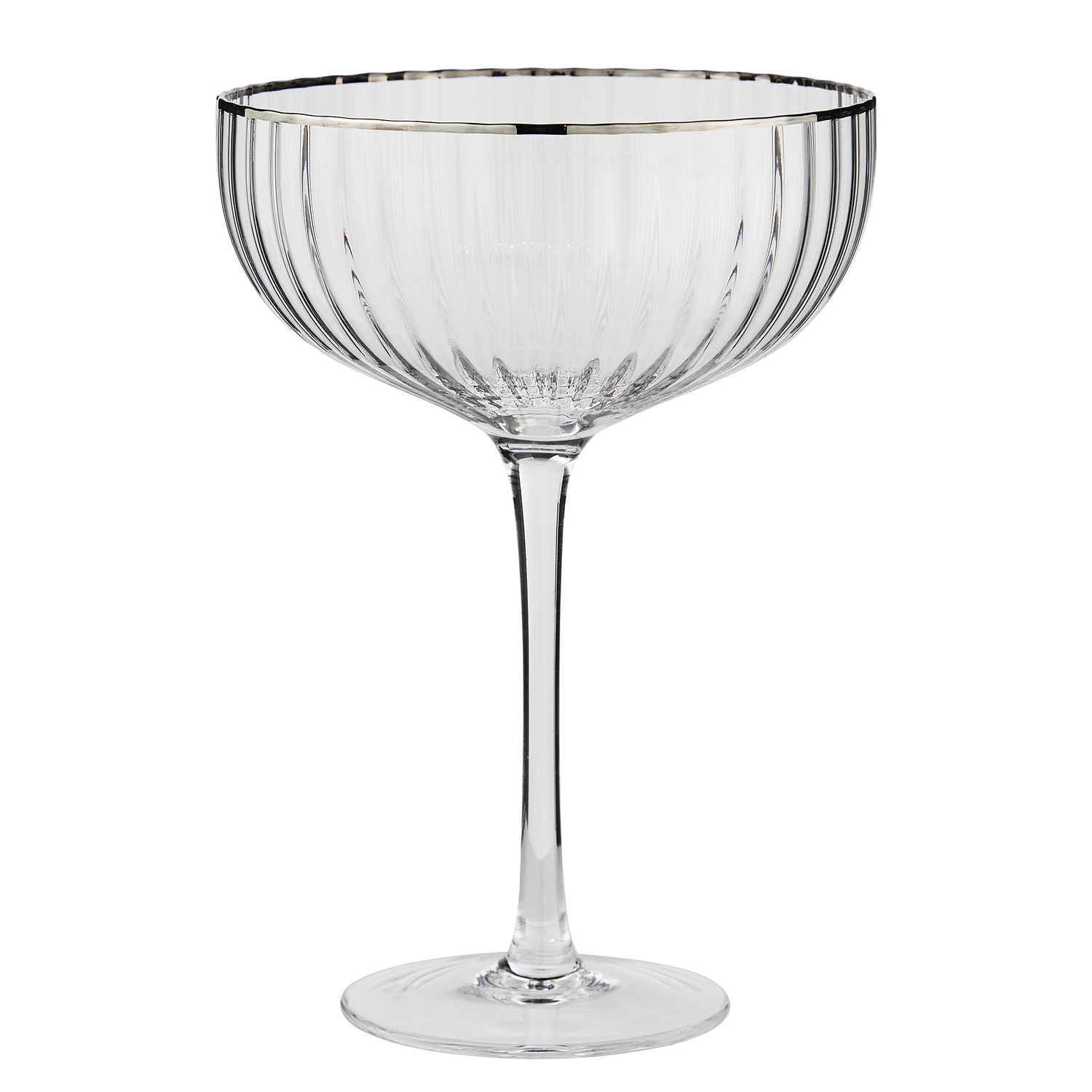 CHELSEA bol sampanie cu margine argintie