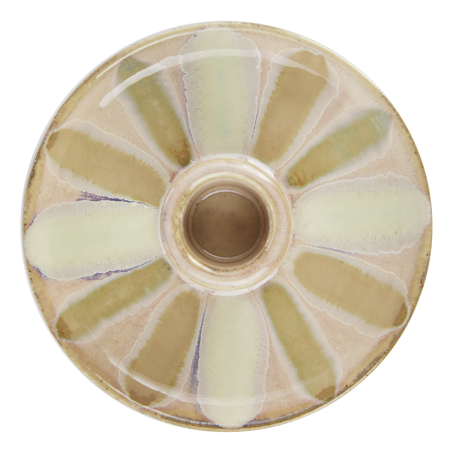 SEVENTIES suport lumanare portelan, bej